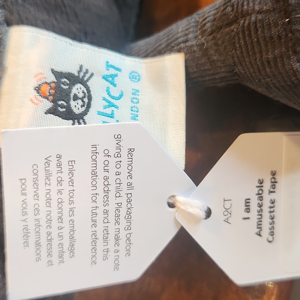 Jellycat Amuseable Cassette Tape 8x7x3" Soft & Plush NWT - Picture 5 of 5